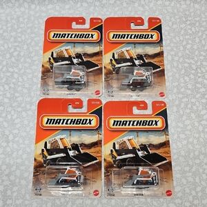 New Matchbox MBX 58 White Skidster Qty. 4